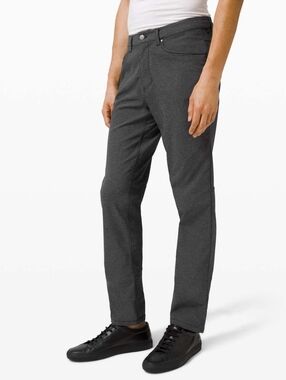 Lululemon ABC Pant Classic *Tech Canvas Heathered Black size 36